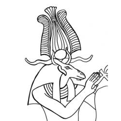 Página para colorir: mitologia egípcia (deuses e deusas) #111373 - Páginas para Colorir Imprimíveis Gratuitamente