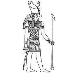 Página para colorir: mitologia egípcia (deuses e deusas) #111375 - Páginas para Colorir Imprimíveis Gratuitamente