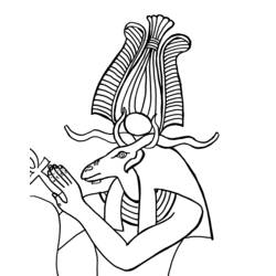 Página para colorir: mitologia egípcia (deuses e deusas) #111376 - Páginas para Colorir Imprimíveis Gratuitamente