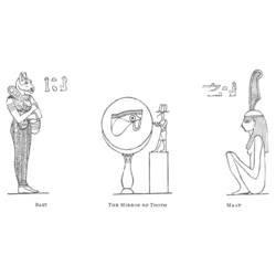 Página para colorir: mitologia egípcia (deuses e deusas) #111398 - Páginas para Colorir Imprimíveis Gratuitamente