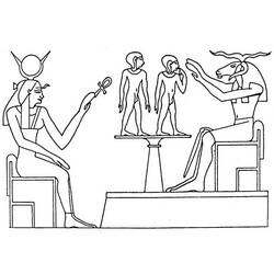 Página para colorir: mitologia egípcia (deuses e deusas) #111403 - Páginas para Colorir Imprimíveis Gratuitamente