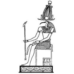 Página para colorir: mitologia egípcia (deuses e deusas) #111446 - Páginas para Colorir Imprimíveis Gratuitamente