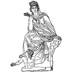 Página para colorir: mitologia grega (deuses e deusas) #109769 - Páginas para Colorir Imprimíveis Gratuitamente
