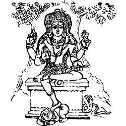 Página para colorir: mitologia hindu (deuses e deusas) #109228 - Páginas para Colorir Imprimíveis Gratuitamente