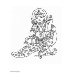 Página para colorir: mitologia hindu (deuses e deusas) #109256 - Páginas para Colorir Imprimíveis Gratuitamente