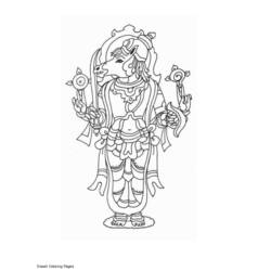 Página para colorir: mitologia hindu (deuses e deusas) #109258 - Páginas para Colorir Imprimíveis Gratuitamente