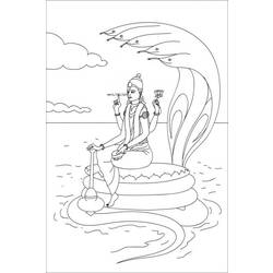 Página para colorir: mitologia hindu (deuses e deusas) #109264 - Páginas para Colorir Imprimíveis Gratuitamente