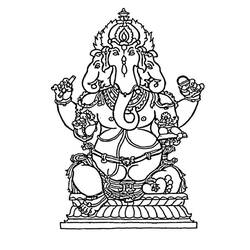 Página para colorir: mitologia hindu (deuses e deusas) #109283 - Páginas para Colorir Imprimíveis Gratuitamente