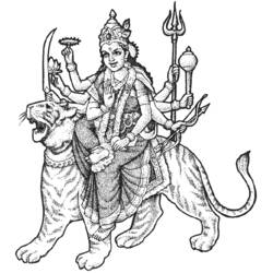 Página para colorir: mitologia hindu (deuses e deusas) #109285 - Páginas para Colorir Imprimíveis Gratuitamente