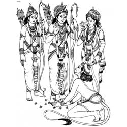 Página para colorir: mitologia hindu (deuses e deusas) #109295 - Páginas para Colorir Imprimíveis Gratuitamente