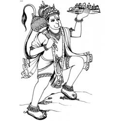 Página para colorir: mitologia hindu (deuses e deusas) #109353 - Páginas para Colorir Imprimíveis Gratuitamente
