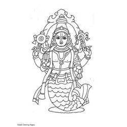Página para colorir: mitologia hindu (deuses e deusas) #109413 - Páginas para Colorir Imprimíveis Gratuitamente