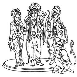Página para colorir: mitologia hindu (deuses e deusas) #109420 - Páginas para Colorir Imprimíveis Gratuitamente