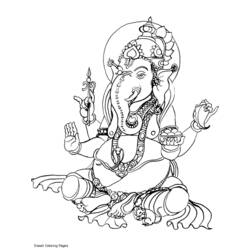 Página para colorir: mitologia hindu (deuses e deusas) #109437 - Páginas para Colorir Imprimíveis Gratuitamente