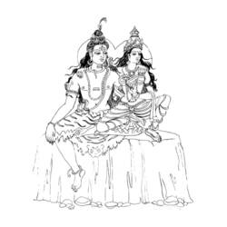 Página para colorir: mitologia hindu (deuses e deusas) #109467 - Páginas para Colorir Imprimíveis Gratuitamente