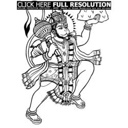 Página para colorir: mitologia hindu (deuses e deusas) #109474 - Páginas para Colorir Imprimíveis Gratuitamente