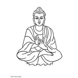 Página para colorir: Mitologia hindu: Buda (deuses e deusas) #89506 - Páginas para Colorir Imprimíveis Gratuitamente