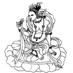 Página para colorir: Mitologia hindu: Buda (deuses e deusas) #89513 - Páginas para Colorir Imprimíveis Gratuitamente