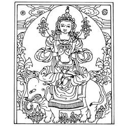 Página para colorir: Mitologia hindu: Buda (deuses e deusas) #89516 - Páginas para Colorir Imprimíveis Gratuitamente