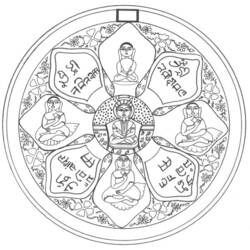 Página para colorir: Mitologia hindu: Buda (deuses e deusas) #89517 - Páginas para Colorir Imprimíveis Gratuitamente