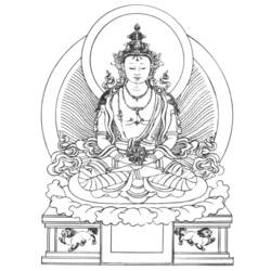 Página para colorir: Mitologia hindu: Buda (deuses e deusas) #89533 - Páginas para Colorir Imprimíveis Gratuitamente