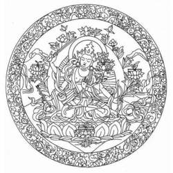 Página para colorir: Mitologia hindu: Buda (deuses e deusas) #89536 - Páginas para Colorir Imprimíveis Gratuitamente
