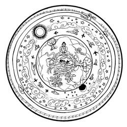 Página para colorir: Mitologia hindu: Buda (deuses e deusas) #89539 - Páginas para Colorir Imprimíveis Gratuitamente