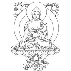 Página para colorir: Mitologia hindu: Buda (deuses e deusas) #89551 - Páginas para Colorir Imprimíveis Gratuitamente