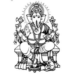 Página para colorir: Mitologia Hindu: Ganesh (deuses e deusas) #96854 - Páginas para Colorir Imprimíveis Gratuitamente