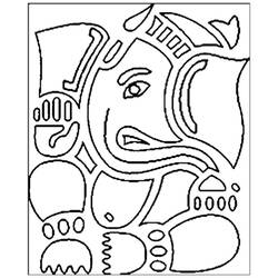 Página para colorir: Mitologia Hindu: Ganesh (deuses e deusas) #96901 - Páginas para Colorir Imprimíveis Gratuitamente