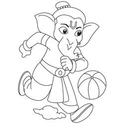 Página para colorir: Mitologia Hindu: Ganesh (deuses e deusas) #96913 - Páginas para Colorir Imprimíveis Gratuitamente