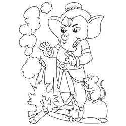 Página para colorir: Mitologia Hindu: Ganesh (deuses e deusas) #96929 - Páginas para Colorir Imprimíveis Gratuitamente