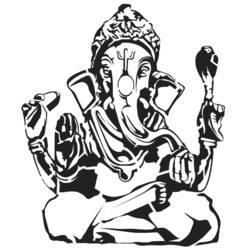 Página para colorir: Mitologia Hindu: Ganesh (deuses e deusas) #96941 - Páginas para Colorir Imprimíveis Gratuitamente