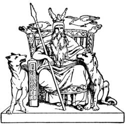 Página para colorir: mitologia nórdica (deuses e deusas) #110465 - Páginas para Colorir Imprimíveis Gratuitamente
