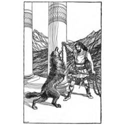 Página para colorir: mitologia nórdica (deuses e deusas) #110517 - Páginas para Colorir Imprimíveis Gratuitamente