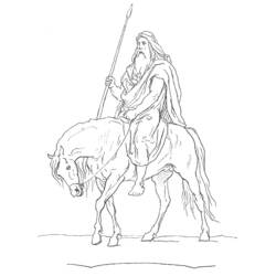 Página para colorir: mitologia nórdica (deuses e deusas) #110543 - Páginas para Colorir Imprimíveis Gratuitamente