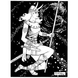 Página para colorir: mitologia nórdica (deuses e deusas) #110715 - Páginas para Colorir Imprimíveis Gratuitamente