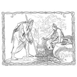 Página para colorir: mitologia nórdica (deuses e deusas) #110817 - Páginas para Colorir Imprimíveis Gratuitamente