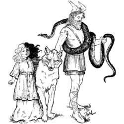 Página para colorir: mitologia nórdica (deuses e deusas) #110823 - Páginas para Colorir Imprimíveis Gratuitamente