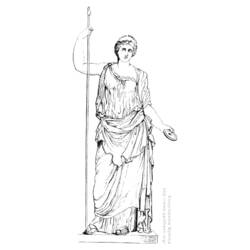 Página para colorir: mitologia romana (deuses e deusas) #110045 - Páginas para Colorir Imprimíveis Gratuitamente