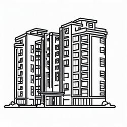 Desenho Apartamento (Edifícios e Arquitetura) #189291 para imprimir e colorir