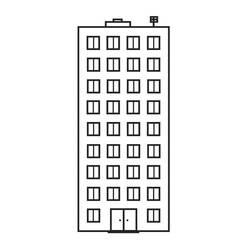 Desenho Apartamento (Edifícios e Arquitetura) #189297 para imprimir e colorir