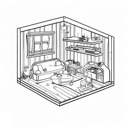 Desenho Apartamento (Edifícios e Arquitetura) #189298 para imprimir e colorir