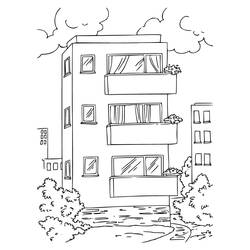 Desenho Apartamento (Edifícios e Arquitetura) #189306 para imprimir e colorir