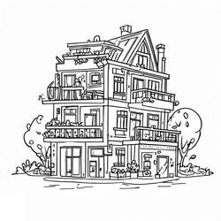 Desenho Apartamento (Edifícios e Arquitetura) #189307 para imprimir e colorir