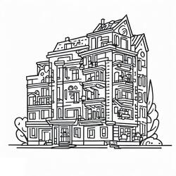 Desenho Apartamento (Edifícios e Arquitetura) #189309 para imprimir e colorir