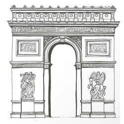 Desenho Arco do Triunfo (Edifícios e Arquitetura) #179189 para imprimir e colorir