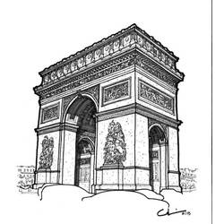 Desenho Arco do Triunfo (Edifícios e Arquitetura) #179190 para imprimir e colorir