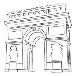 Desenho Arco do Triunfo (Edifícios e Arquitetura) #179191 para imprimir e colorir