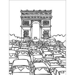 Linda miniatura de Arco do Triunfo (Edifícios e Arquitetura) #179192 para colorir e imprimir
